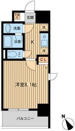 プライムアーバン門前仲町の物件間取画像